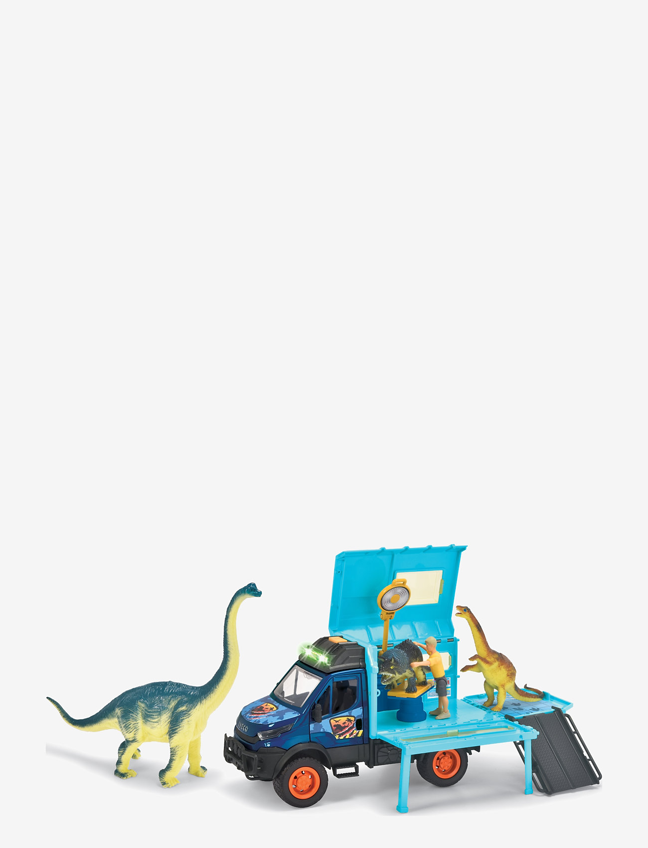 Dickie Toys - Dickie Toys Dino World Lab, Try Me - lastbiler - blue - 0
