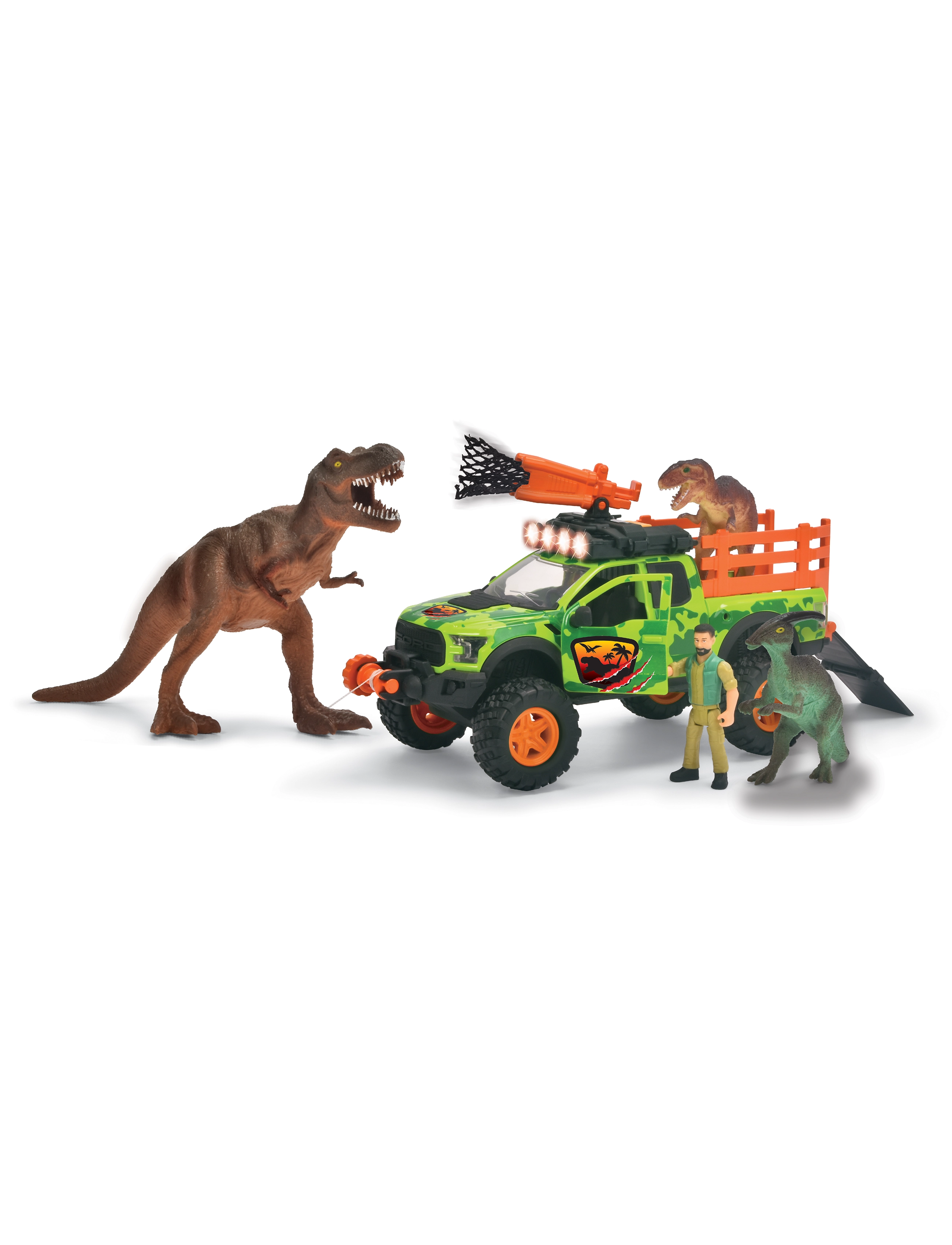 Dickie Legetøj Dickie Legetøj Dino Hunter, Try Me, One Size, Multi/patterned, Legetøjskøretøjer > Lastbiler, Børn