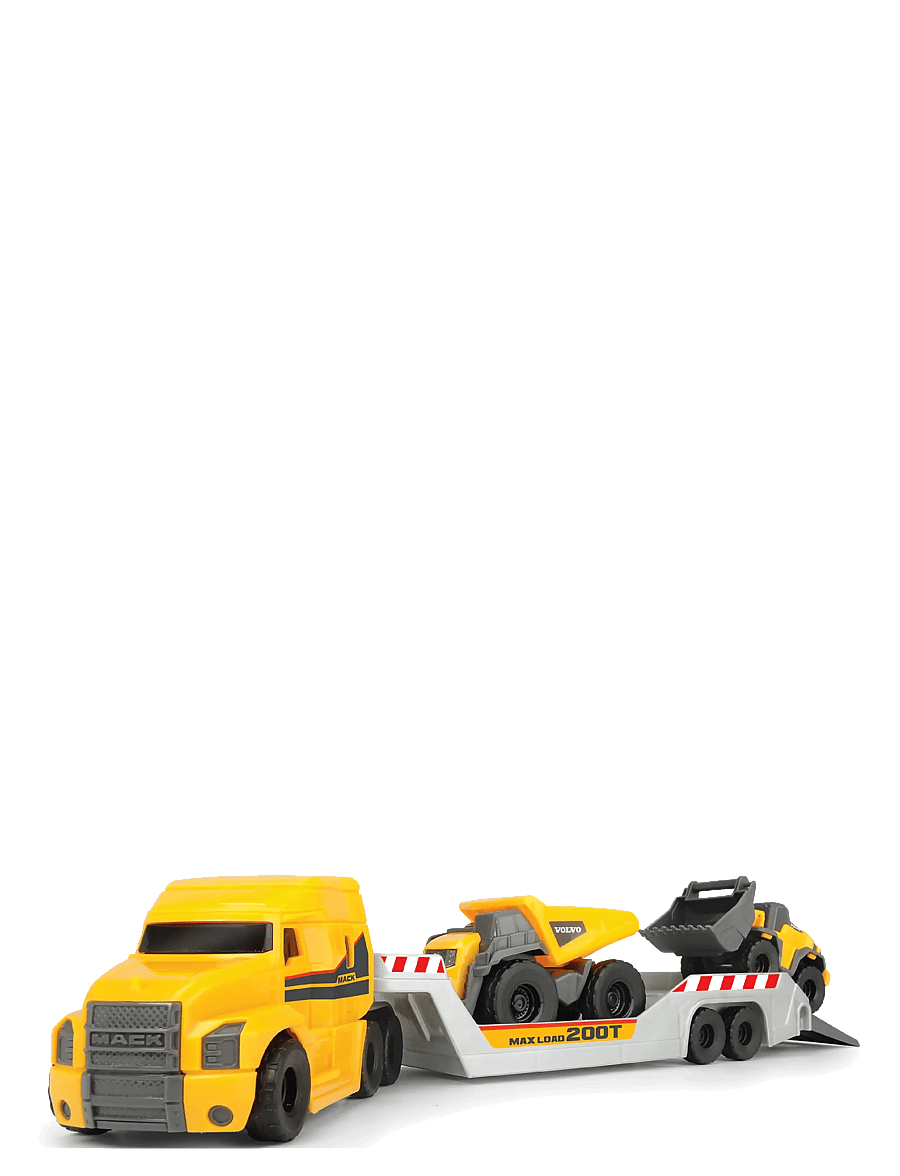 Dickie Toys - Dickie Toys Mack/Volvo Truck with Construction Vehicle - baufahrzeuge - multi coloured - 1
