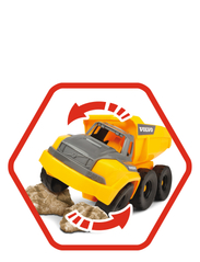 Dickie Toys - Volvo - On-site Hauler - rakennusautot - yellow - 5