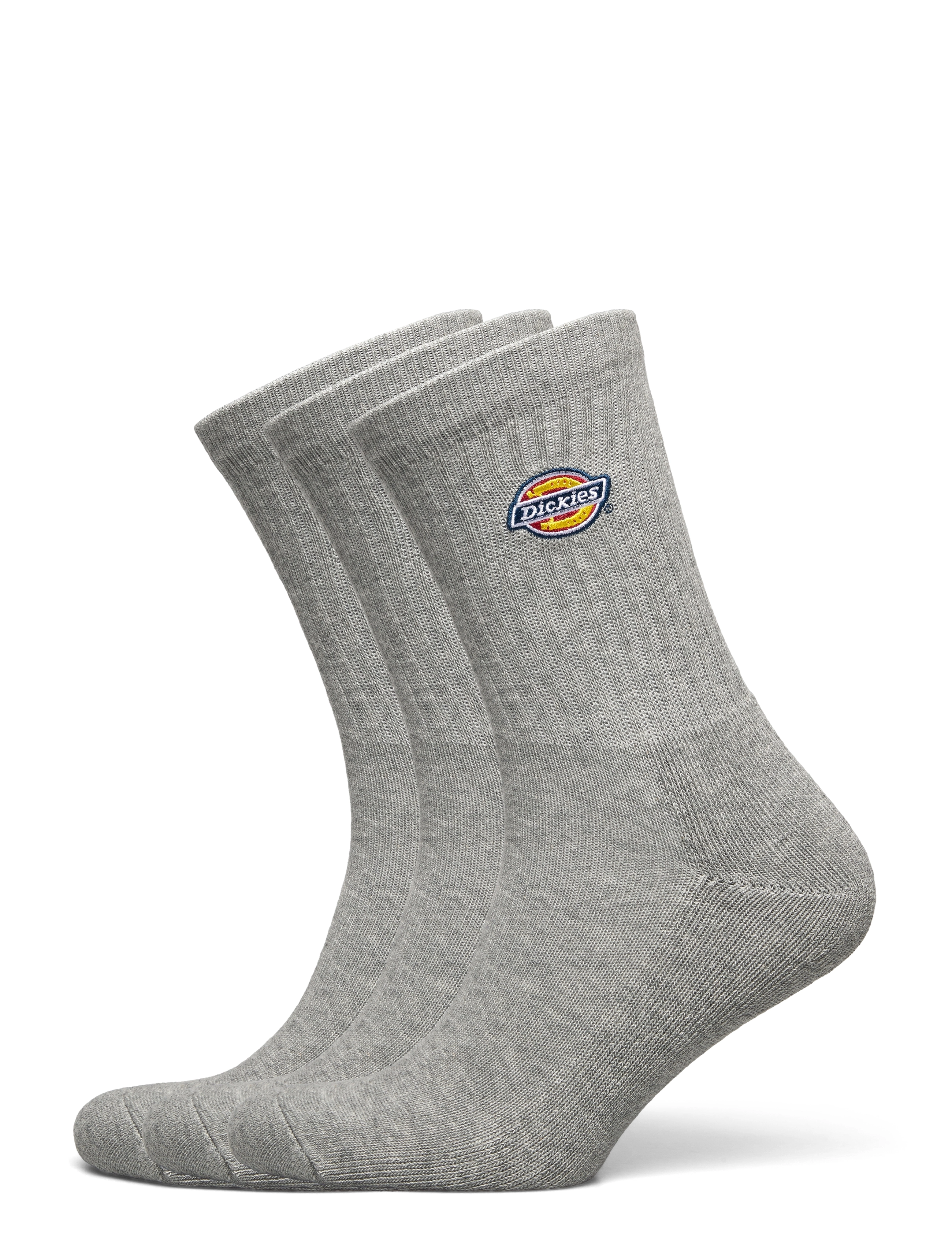 Dickies Valley Grove Socks, Mænd, Crew Strømper Multipakke, Grå, Str: 39-42