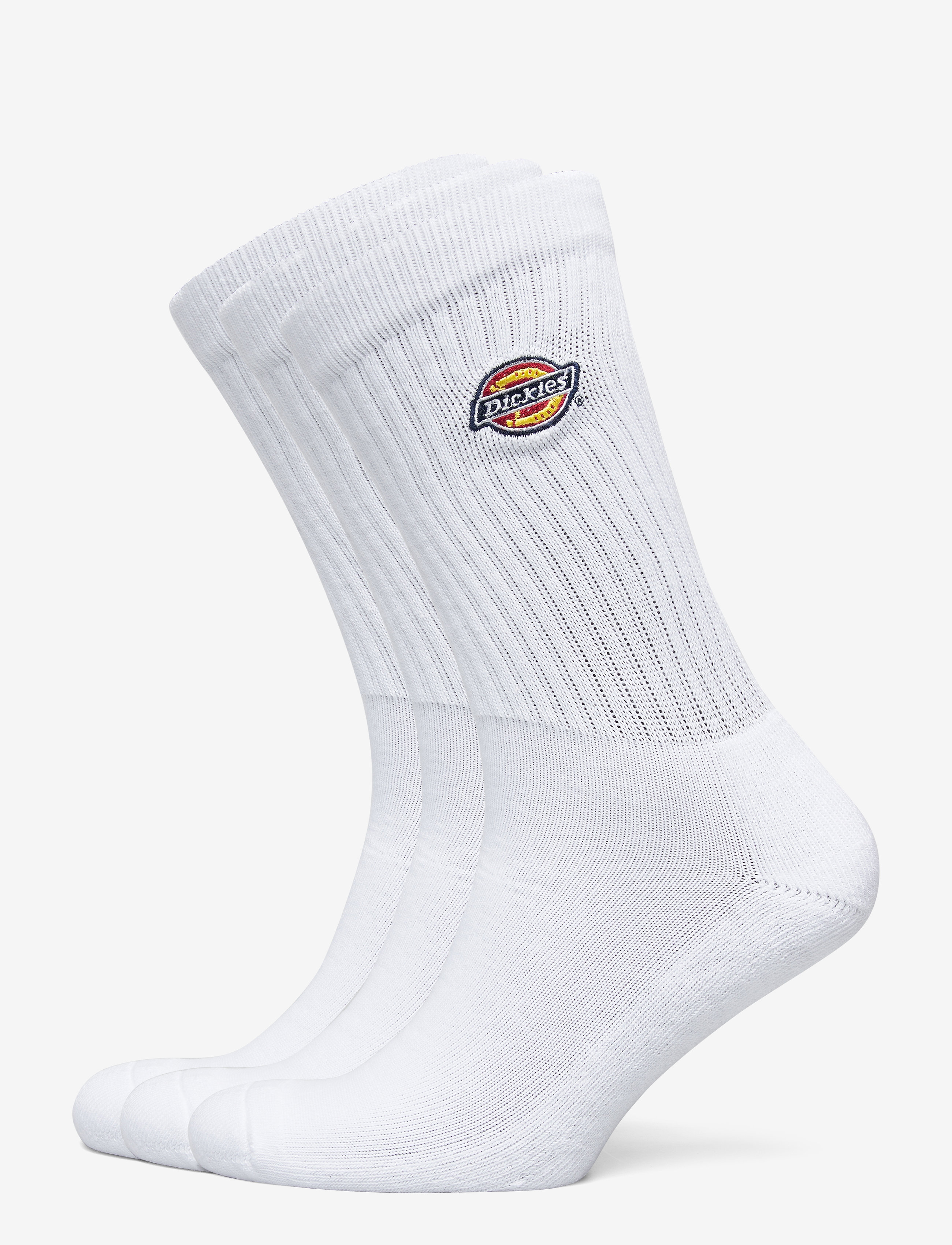 Dickies Valley Grove Socks, Mænd, Crew Strømper Multipakke, Hvid, Str: 35-38