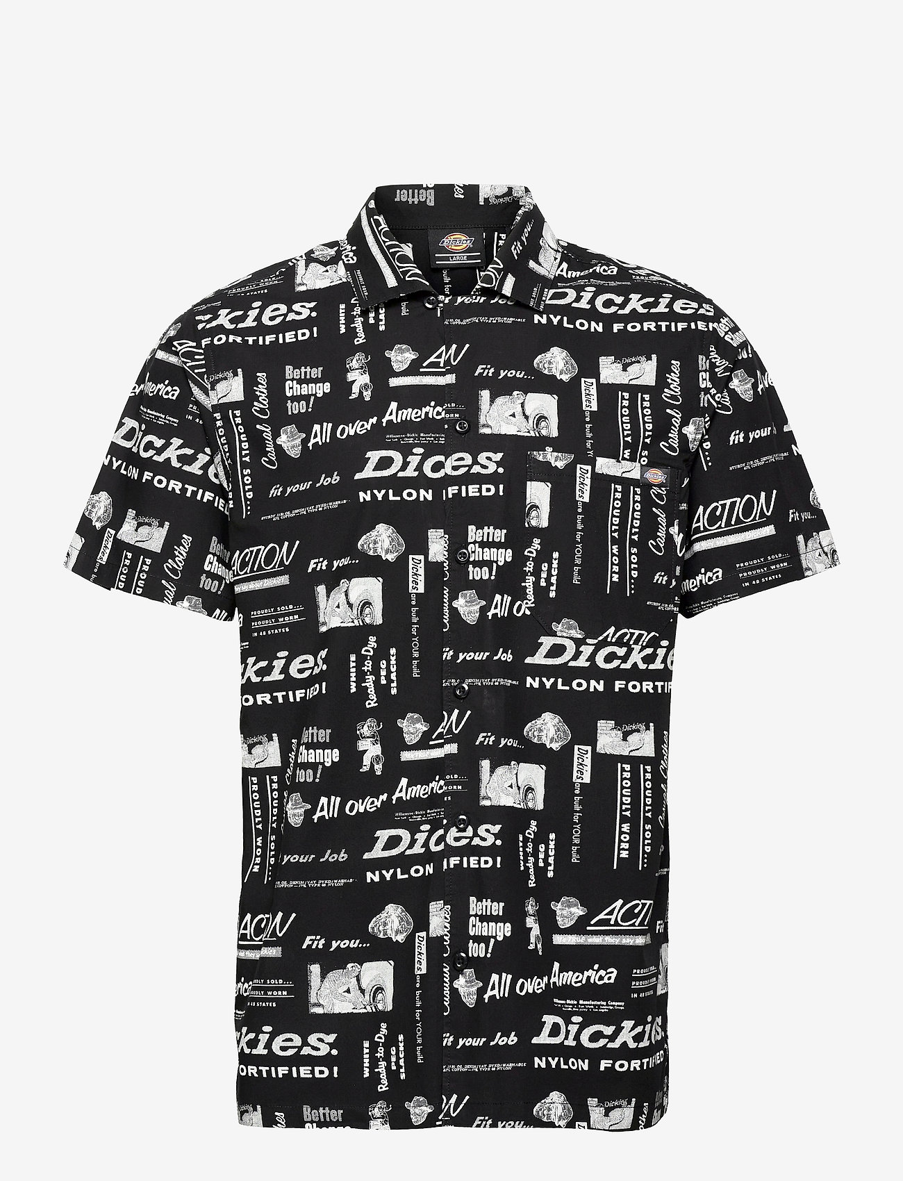 Dickies - PILLAGER SHIRT - kortærmede skjorter - black - 0