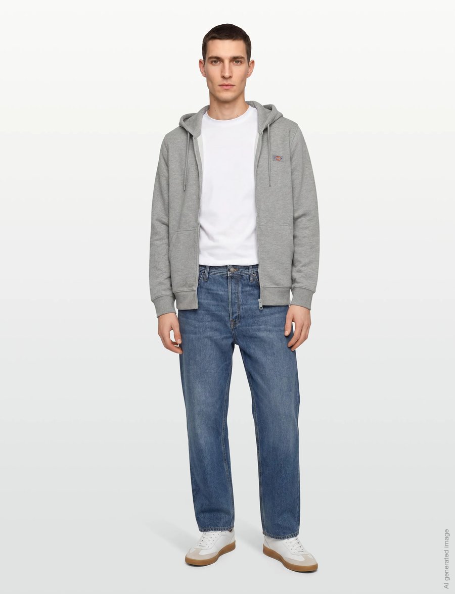 Dickies - OAKPORT ZIP HOODIE - kapuzenpullover - heather grey - 0