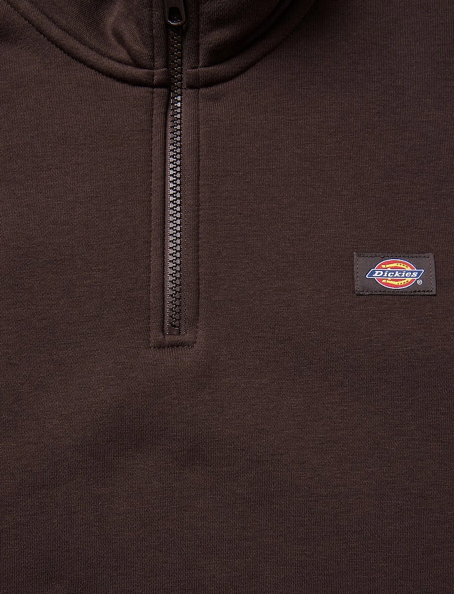 Dickies - OAKPORT QUARTER ZIP - sweatshirts - chocolate brown - 2