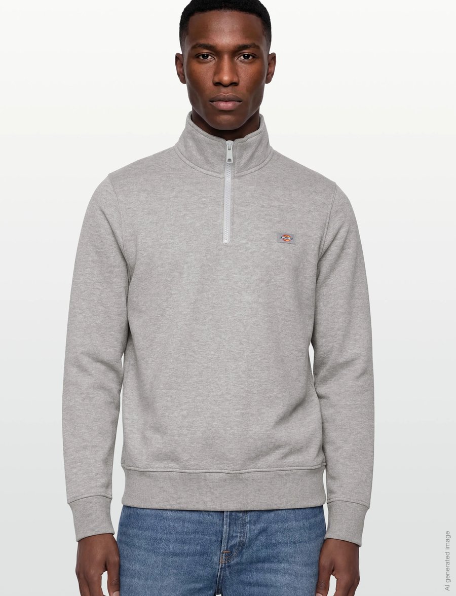 Dickies - OAKPORT QUARTER ZIP - nach stil kaufen - heather grey - 3