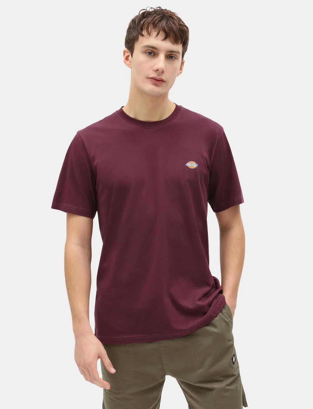 Dickies - M SS MAPLETON TEE - short-sleeved t-shirts - maroon - 0