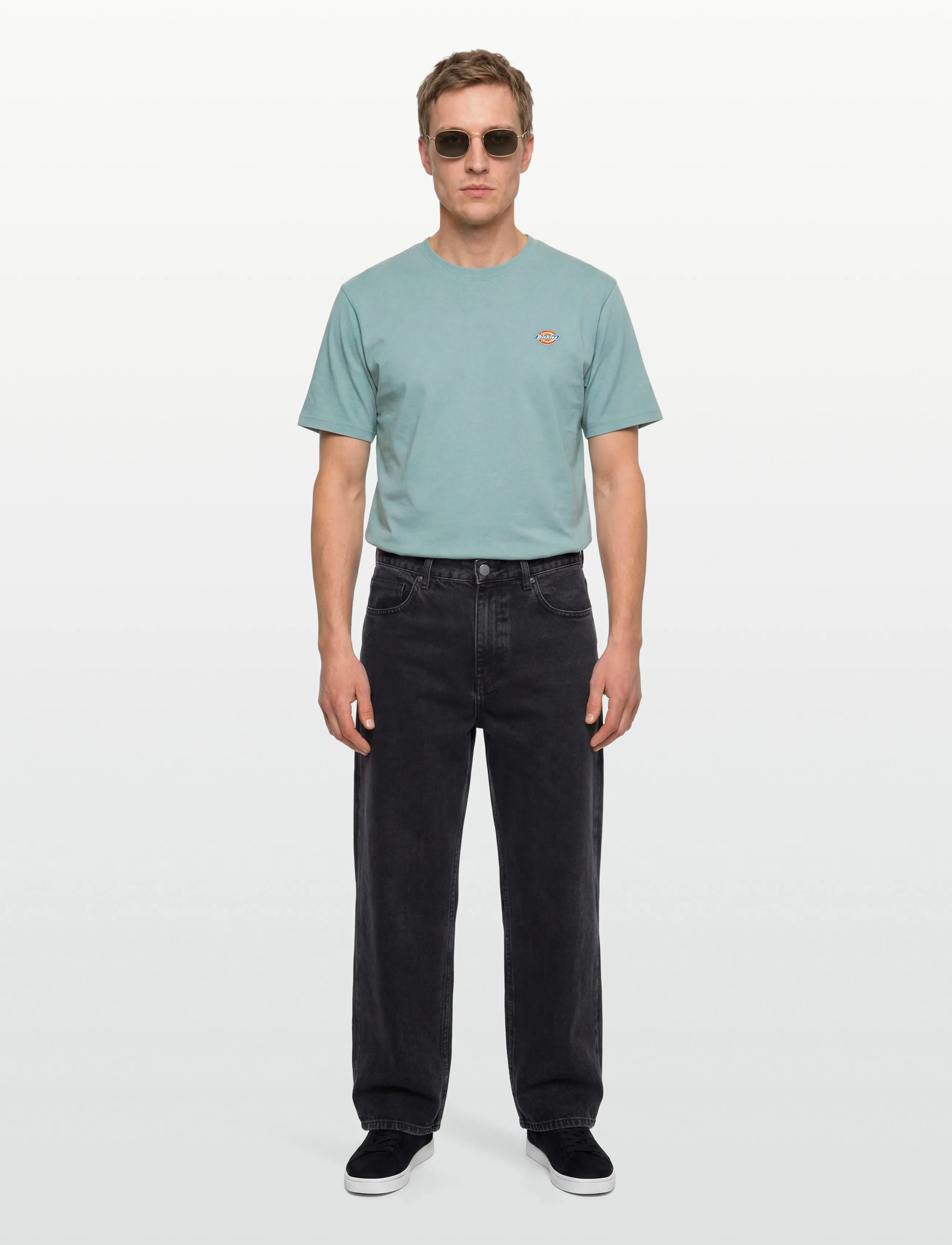 Dickies MAPLETON SS TEE - Kleidung - STORMY SEA / blue
