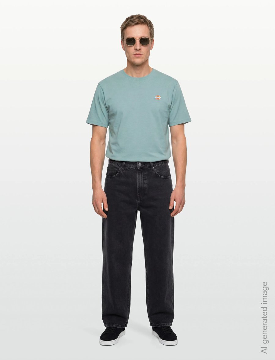 Dickies - MAPLETON SS TEE - kurzärmelige t-shirts - stormy sea - 0