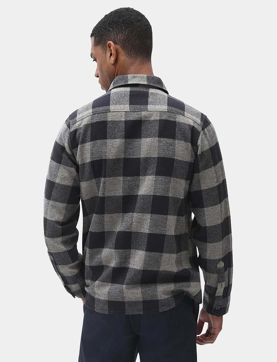 Dickies - M SACRAMENTO SHIRT - languoti marškiniai - grey melange - 3