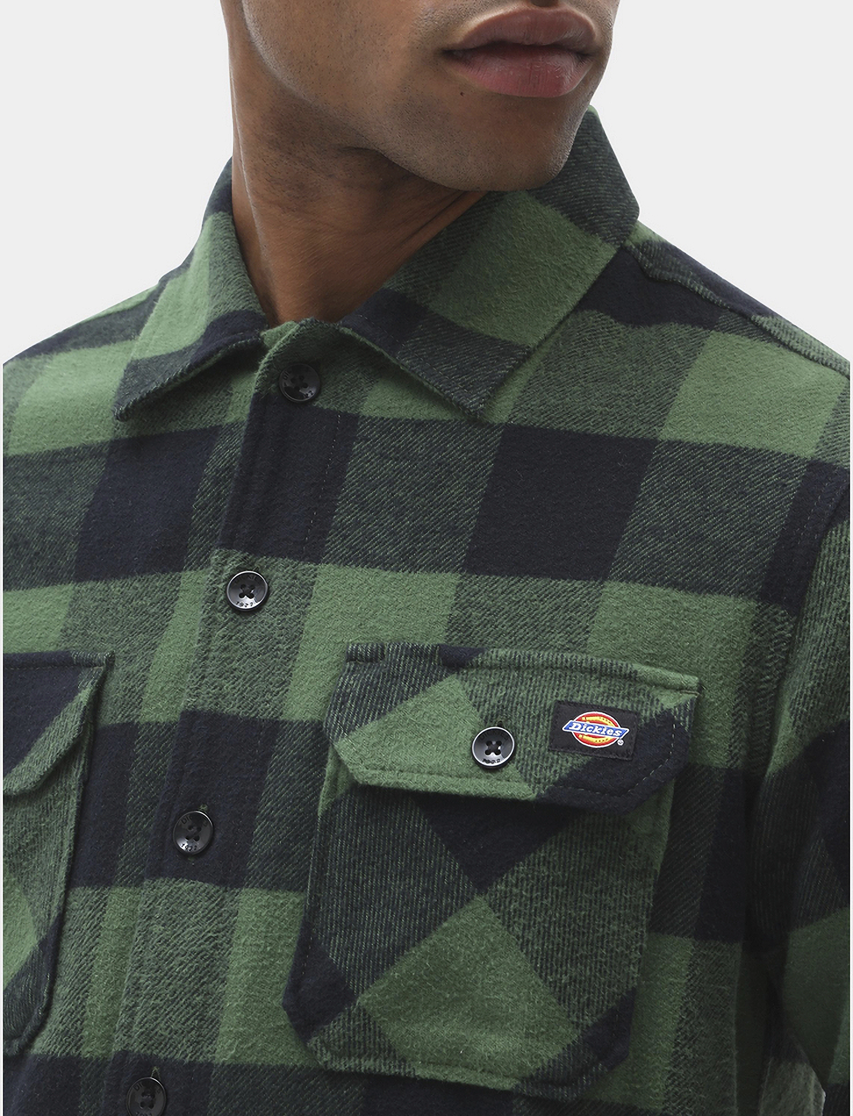 Dickies - M SACRAMENTO SHIRT - ternede skjorter - pine green - 4