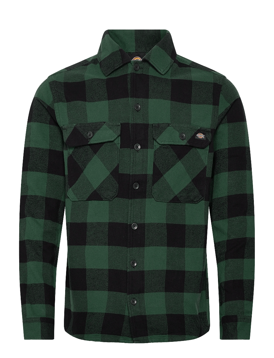 Dickies - M SACRAMENTO SHIRT - ruutupaidat - pine needle gre - 1