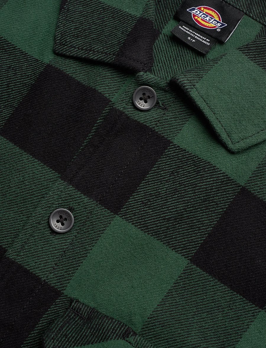 Dickies - M SACRAMENTO SHIRT - ruutupaidat - pine needle gre - 5