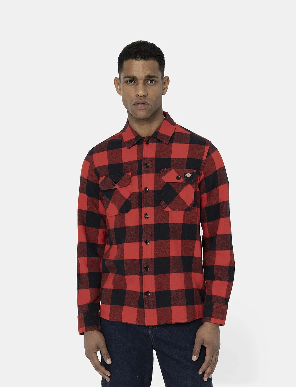 Dickies - M SACRAMENTO SHIRT - basic skjortor - red - 0