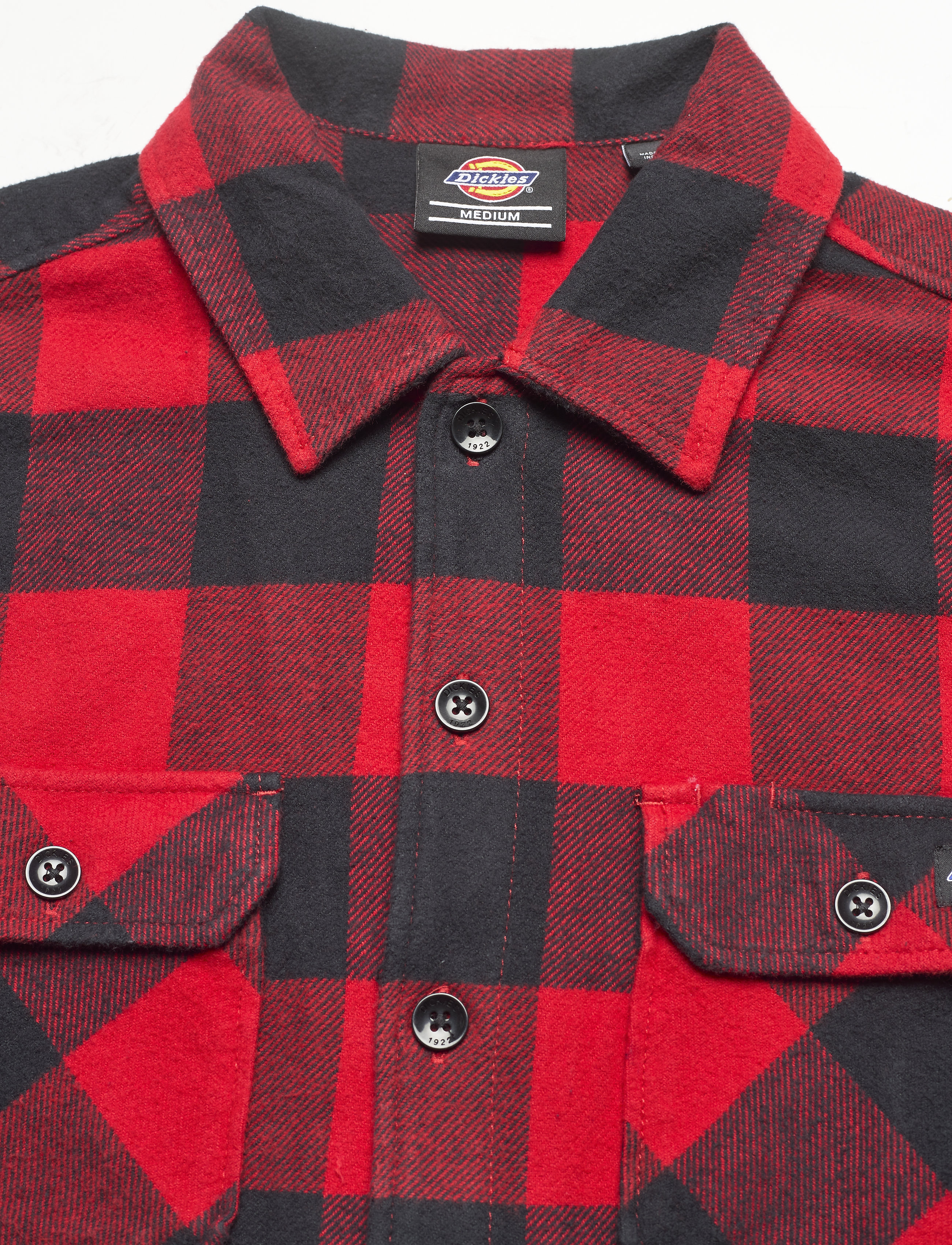 Dickies - M SACRAMENTO SHIRT - ternede skjorter - red - 5