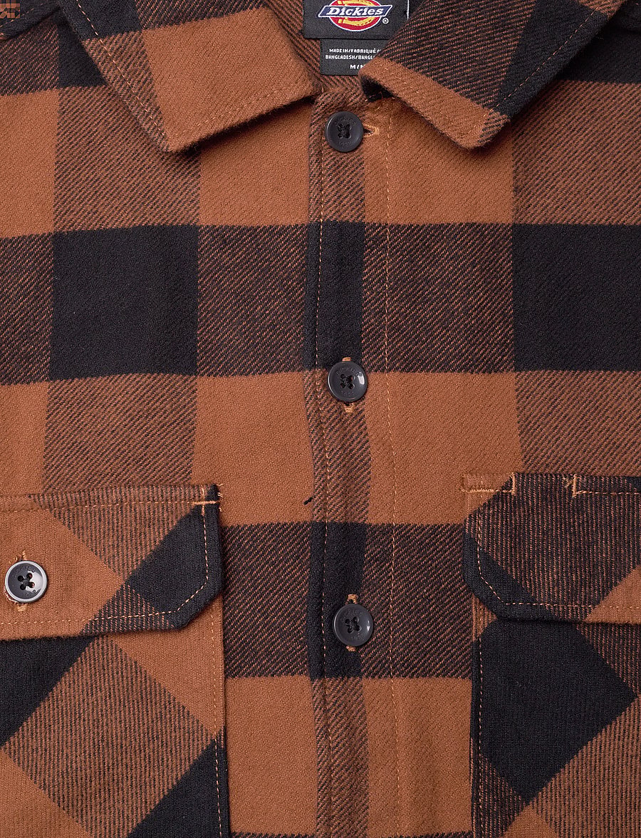 Dickies - M SACRAMENTO SHIRT - ruudulised särgid - toffee - 2