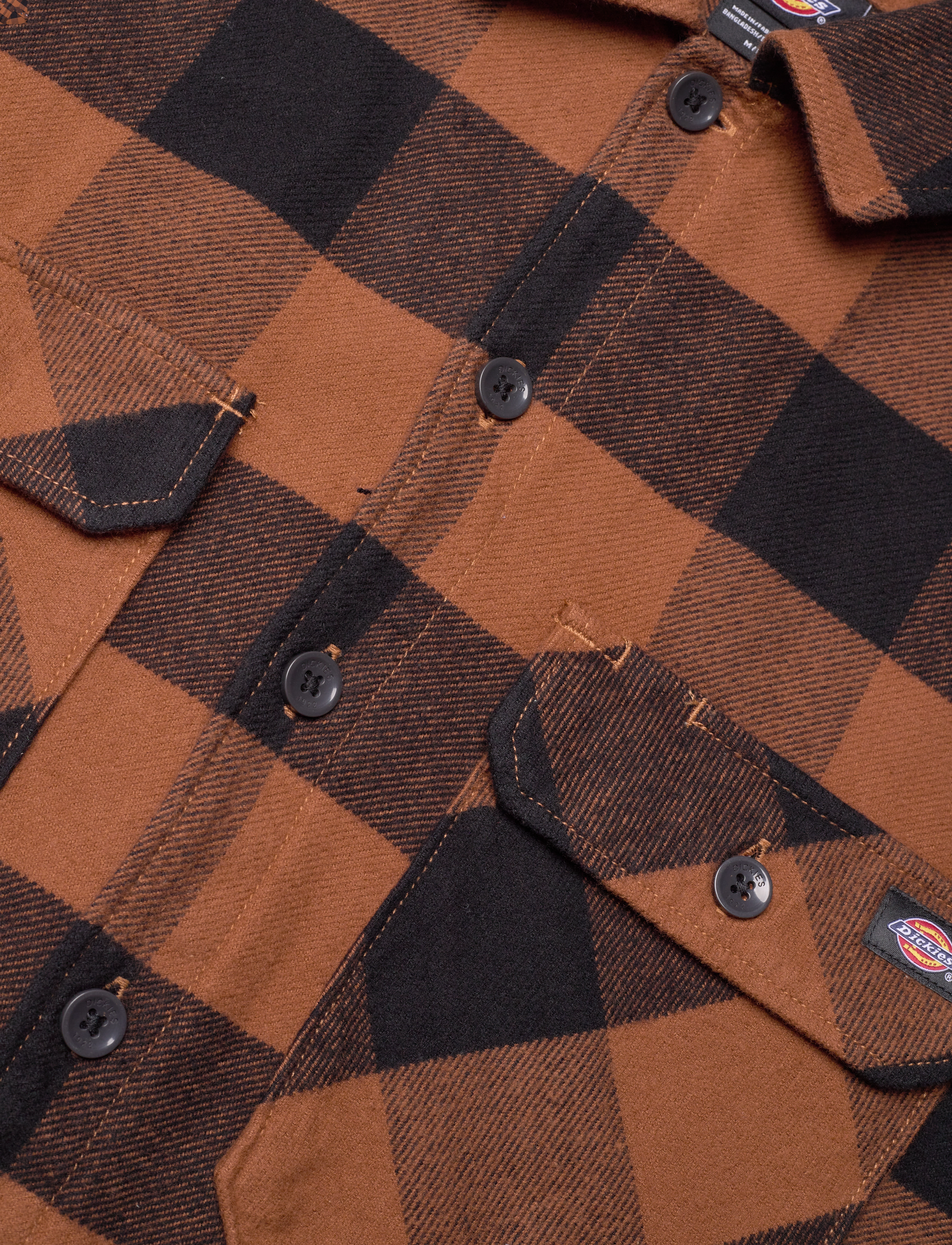 Dickies - M SACRAMENTO SHIRT - ruudulised särgid - toffee - 3