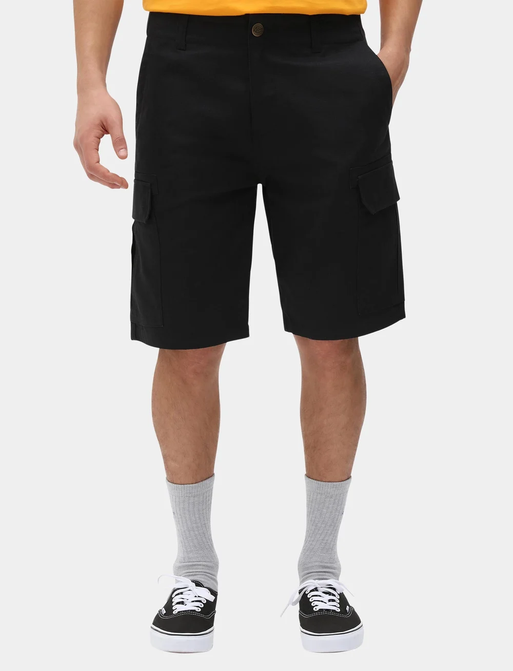 Dickies - MILLERVILLE SHORT - lühikesed kargopüksid - black - 0
