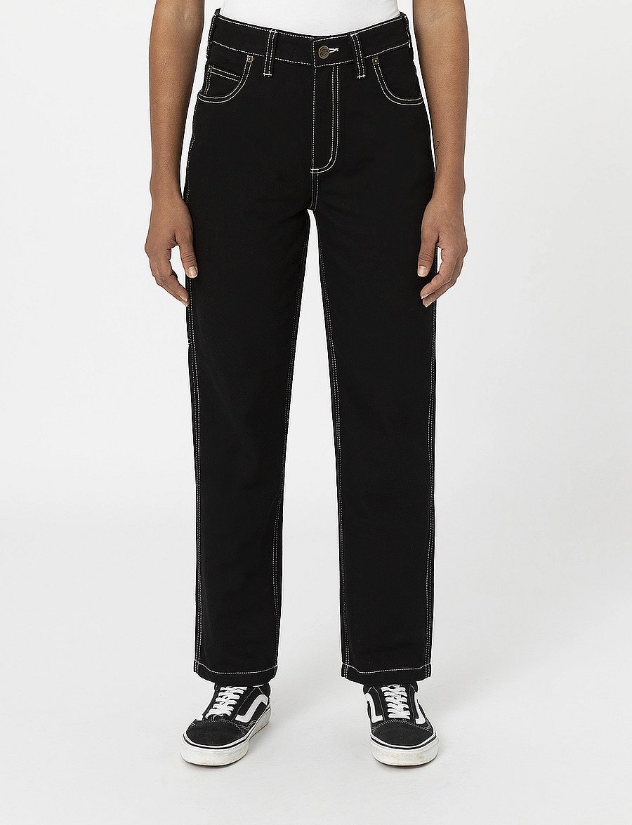 Dickies - ELLENDALE DENIM - straight jeans - dkrbk - 0