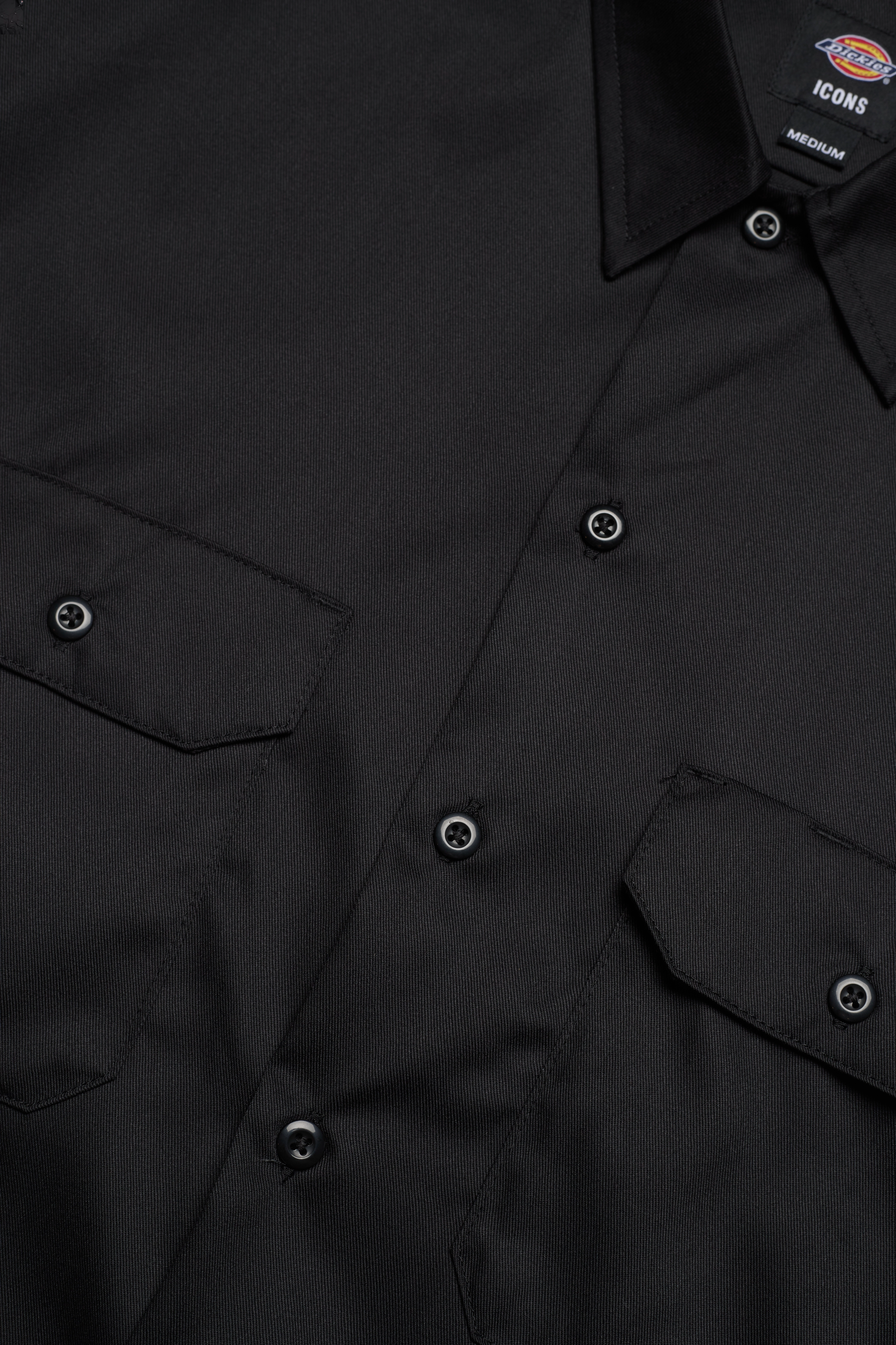 Dickies - WORK SHIRT SS REC - kurzarmhemden - black - 2