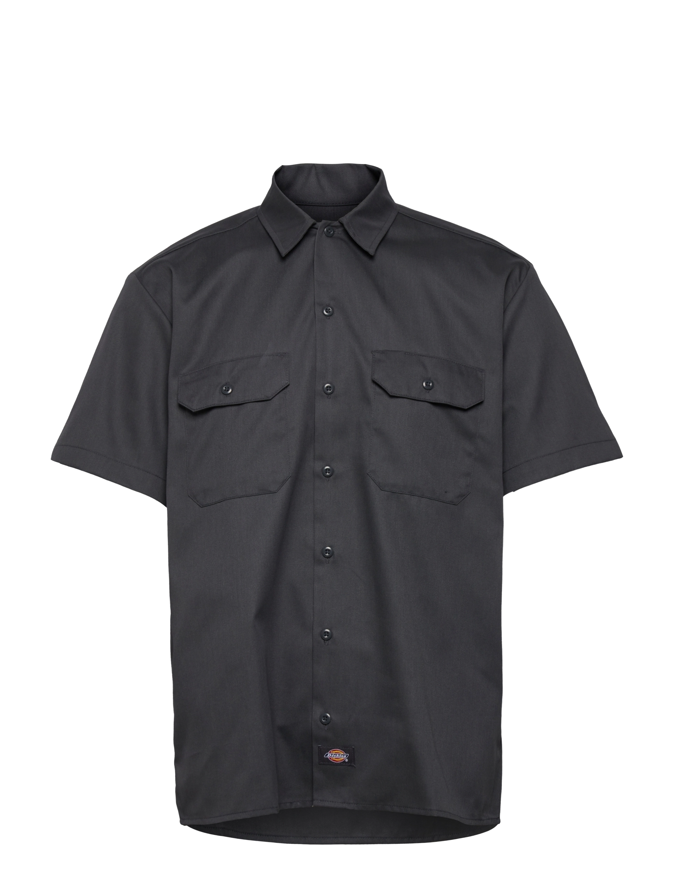 Dickies M WORK SHIRT SS REC - Kortærmede skjorter - CHARCOAL GREY / black