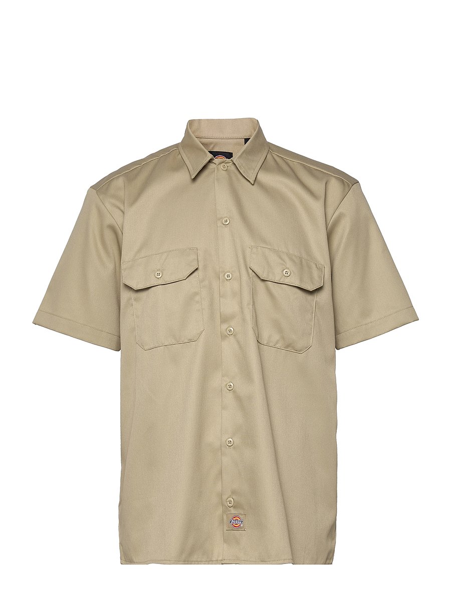 Dickies - WORK SHIRT SS REC - lühikeste varrukatega särgid - khaki - 0