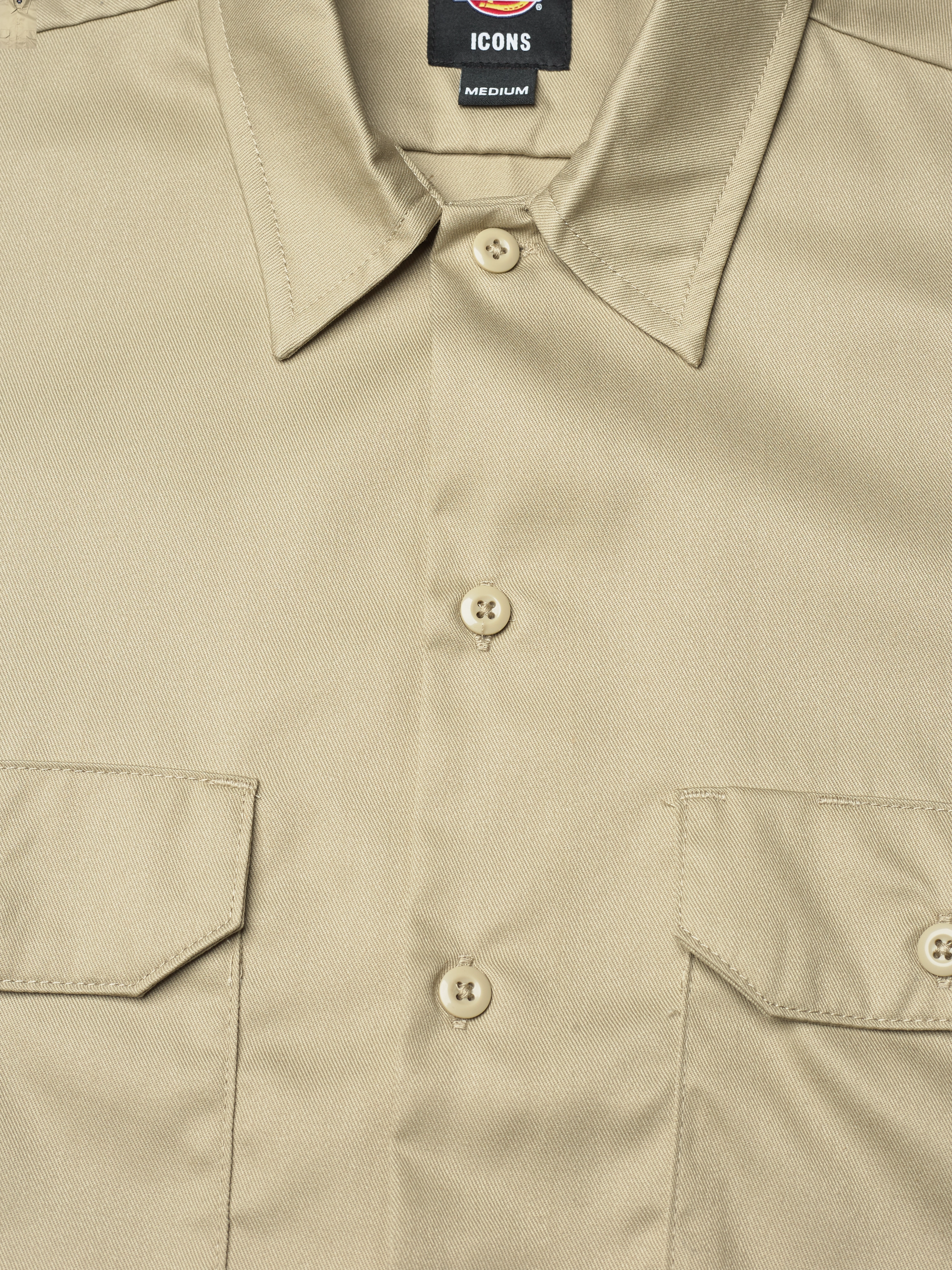 Dickies - WORK SHIRT SS REC - lühikeste varrukatega särgid - khaki - 2