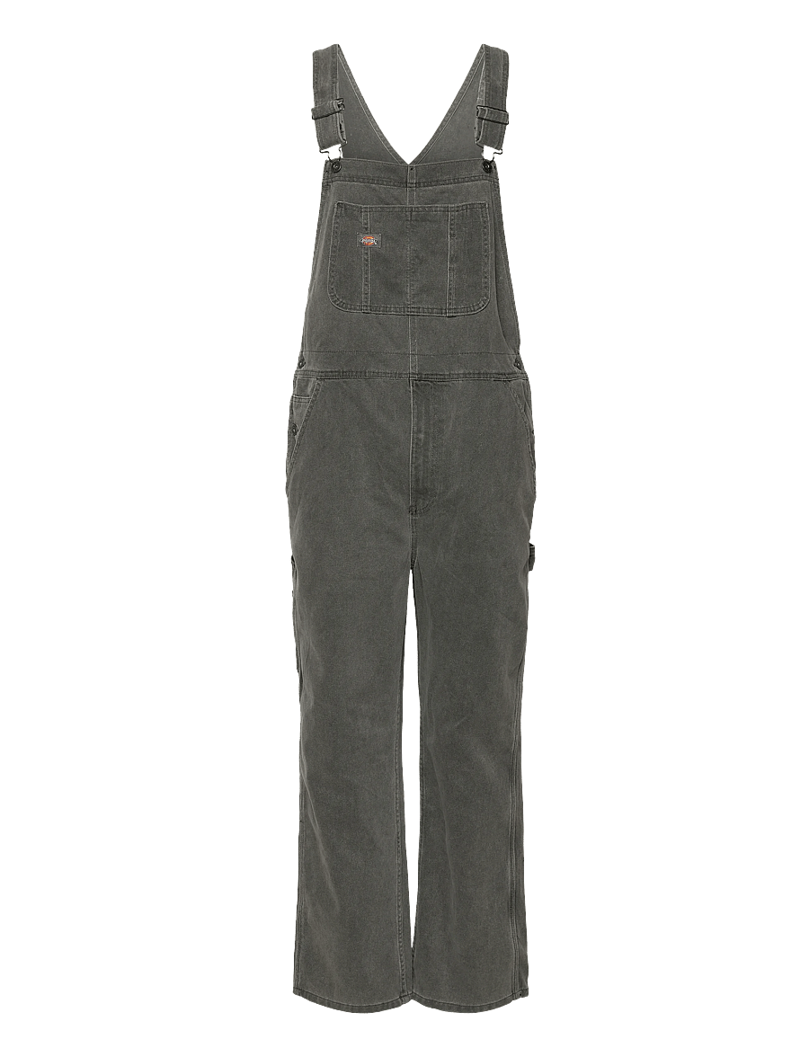 Dickies - M DICKIES CLASSIC DENIM BIB - pantalon cargo - grey wash tntd - 0