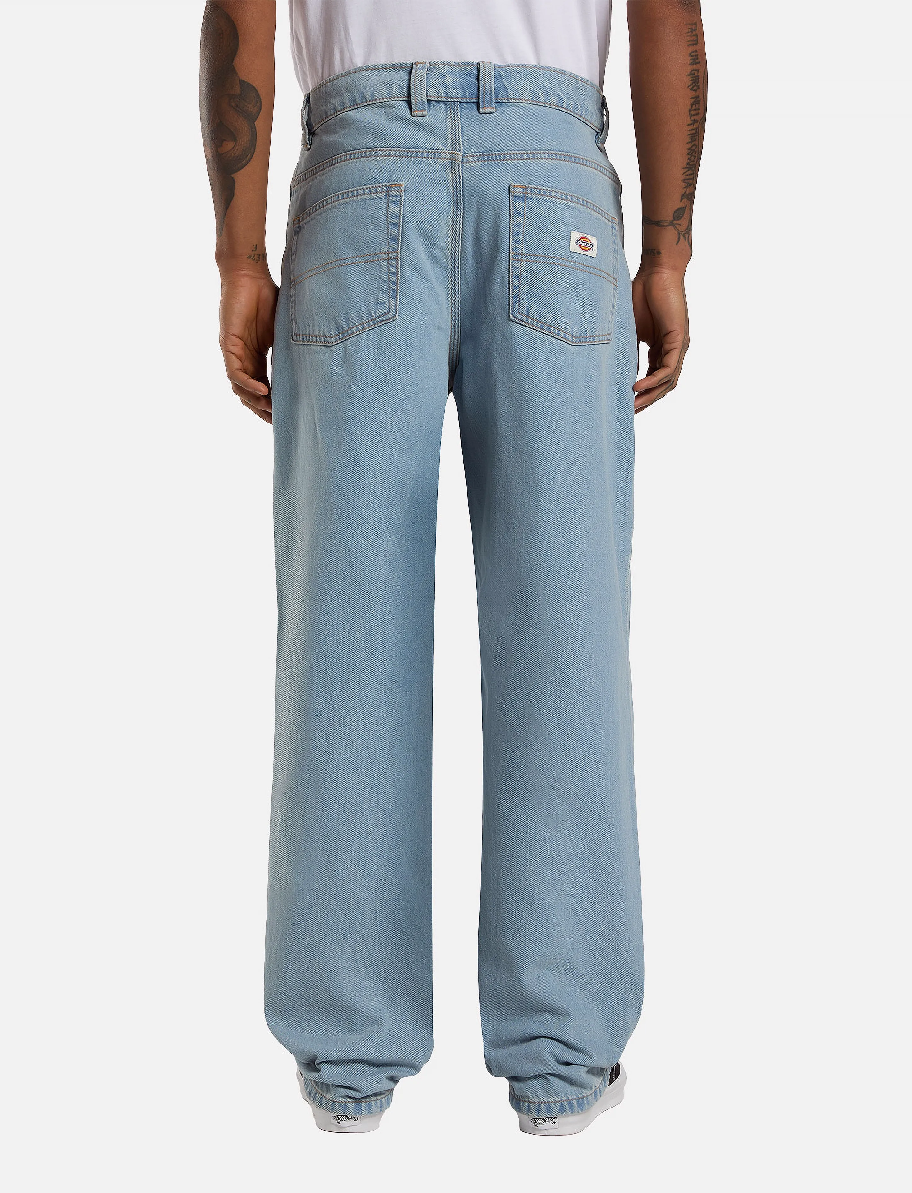 Dickies THOMASVILLE DENIM PANT - Shoppa efter stil - VNTG BLUE / blue
