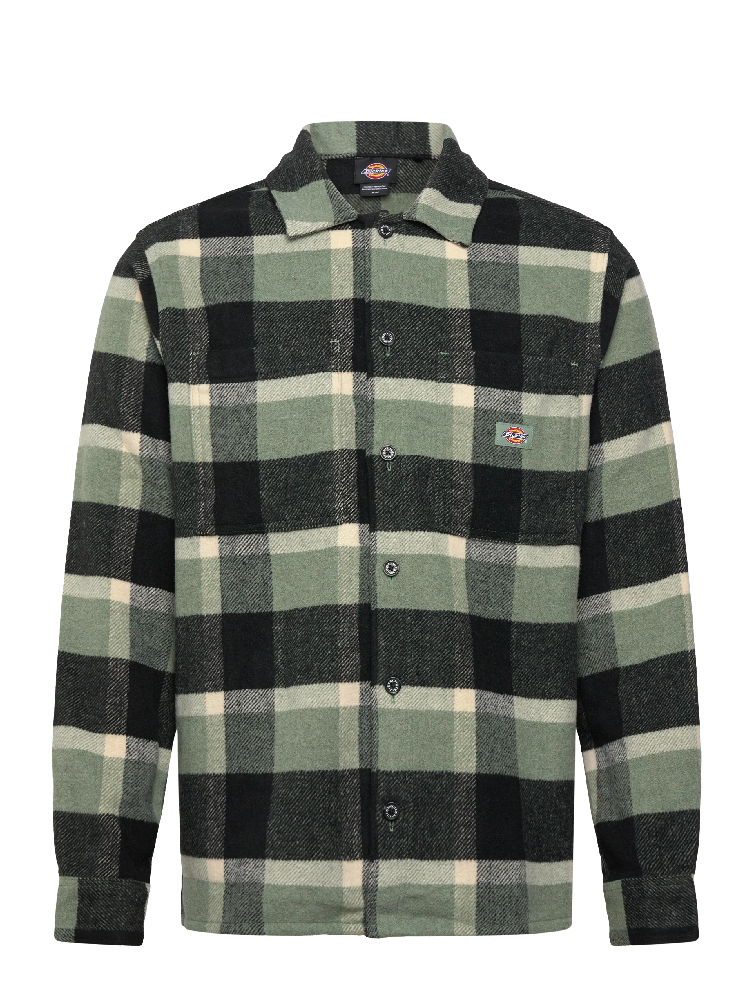 DICKIES M Plaid Coaling Ls Shirt Grün - XS - Herren