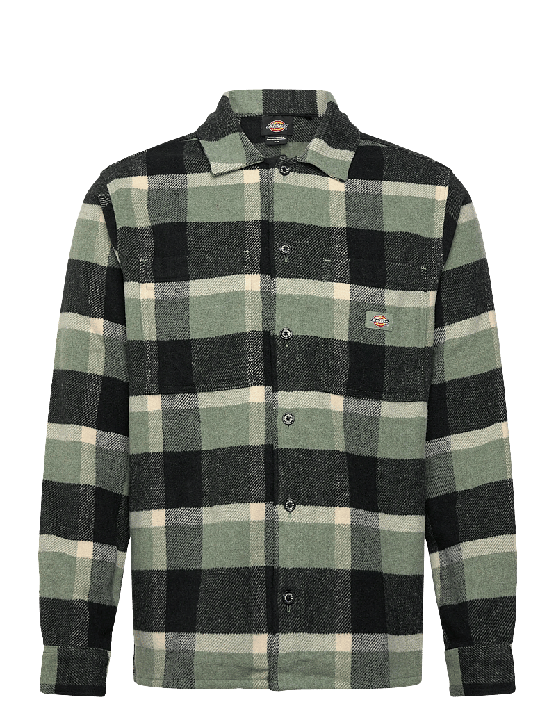 Dickies - PLAID COALING LS SHIRT - flanell-hemden - sea spray - 0