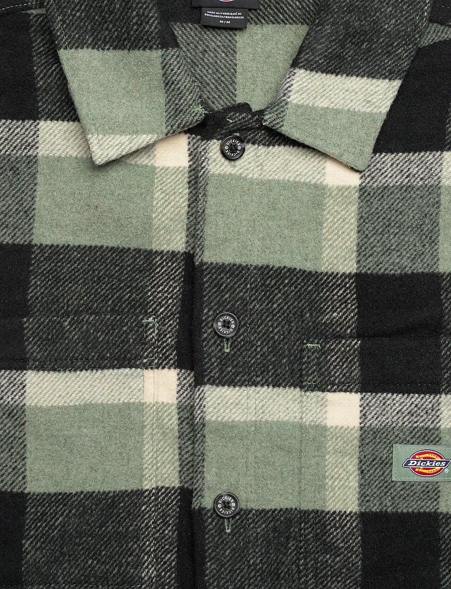 Dickies - M PLAID COALING LS SHIRT - sea spray - 2