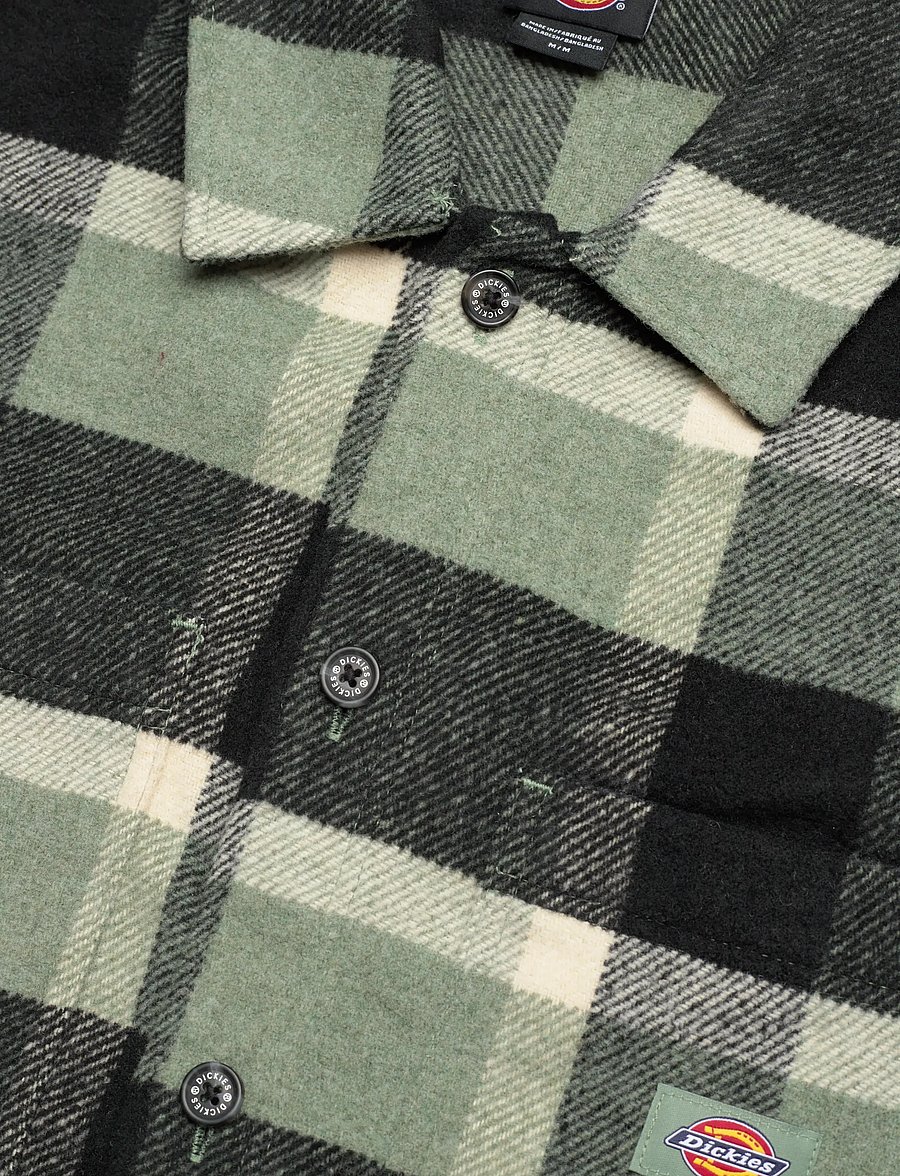 Dickies - M PLAID COALING LS SHIRT - sea spray - 3