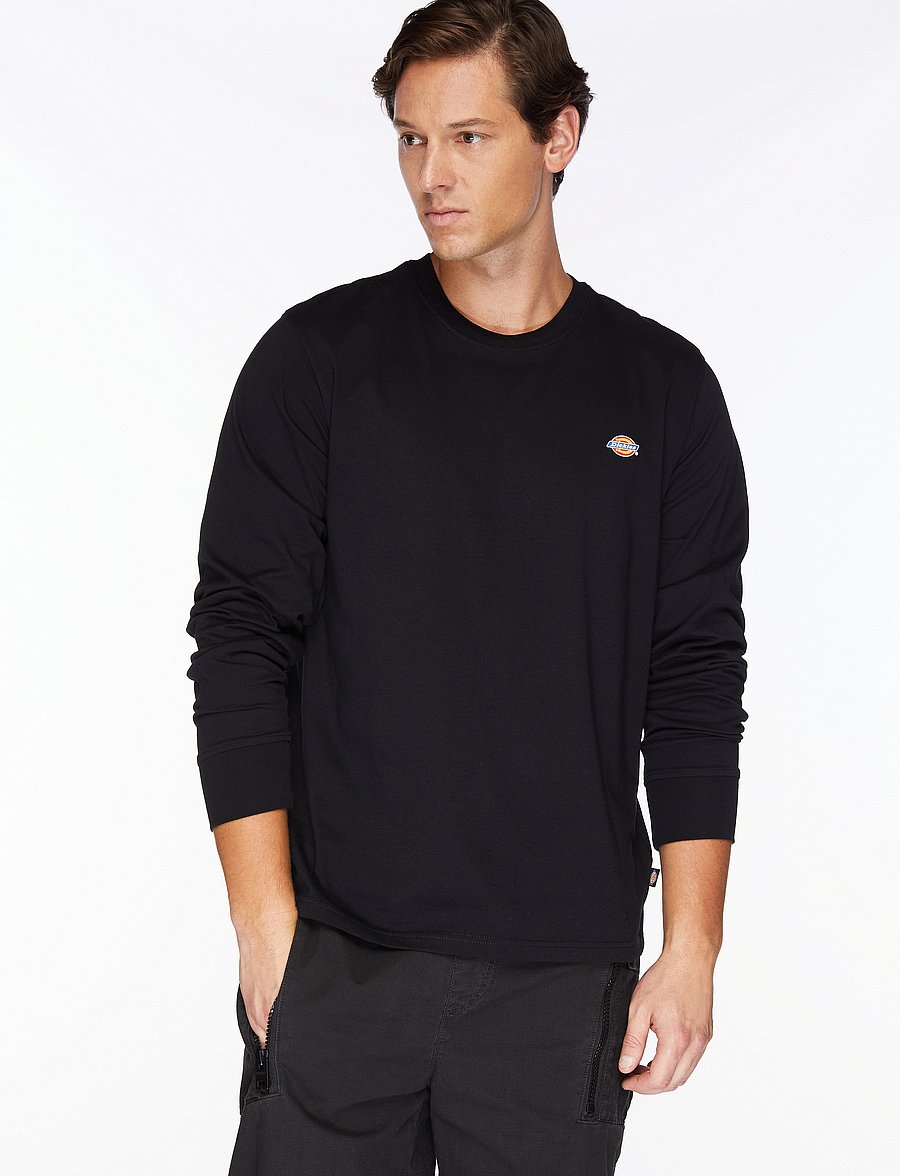 Dickies - LS MAPLETON TEE - pikkade varrukatega t-särgid - black - 0