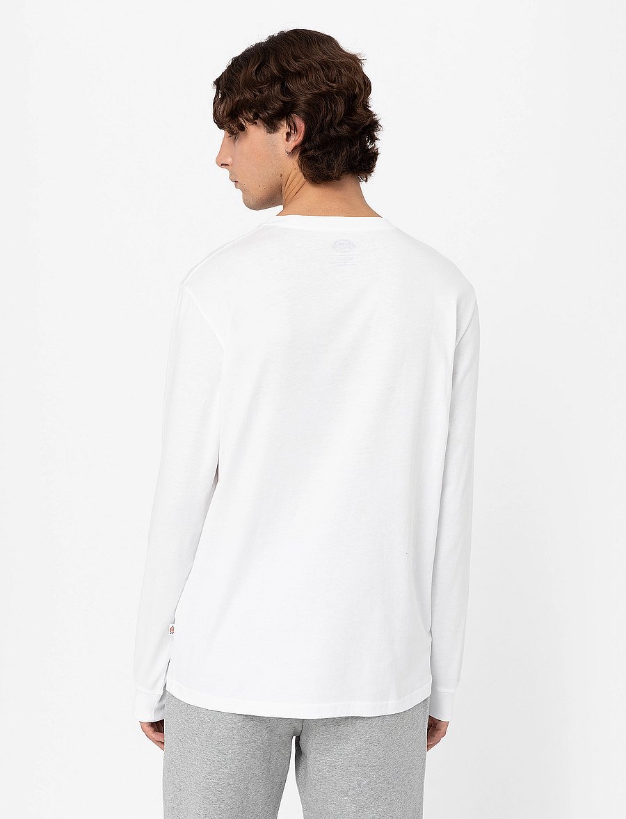 Dickies - M LS MAPLETON TEE - langærmede t-shirts - white - 3