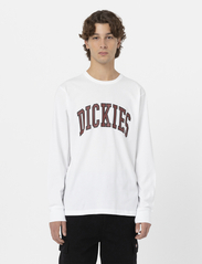 Dickies - AITKIN TEE LS - långärmade t-shirts - white/fired brick - 2