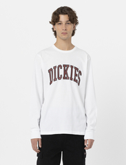 Dickies - AITKIN TEE LS - langärmelig - white/fired brick - 2