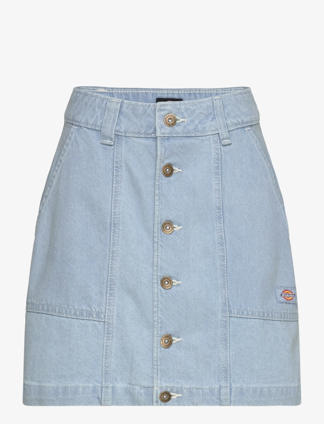 Dickies - MADISON SKIRT W - jeansowe spódnice - vintage aged blue - 0