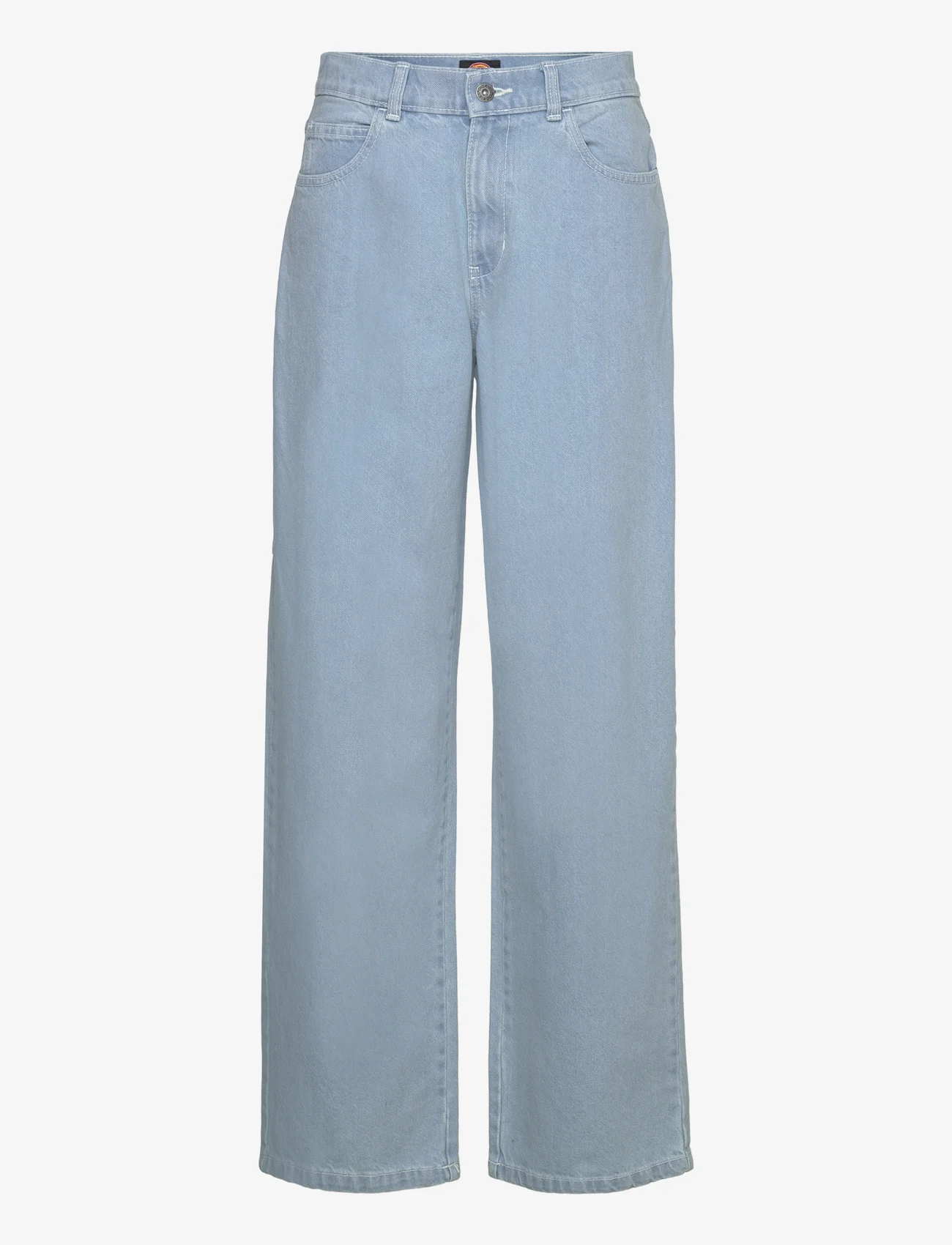 Dickies - HERNDON DENIM W - spodnie szerokie - vintage aged blue - 0