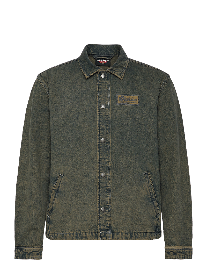 Dickies - LEWISTOWN DENIM JACKET - ofodrade jeansjackor - green tone fade - 1
