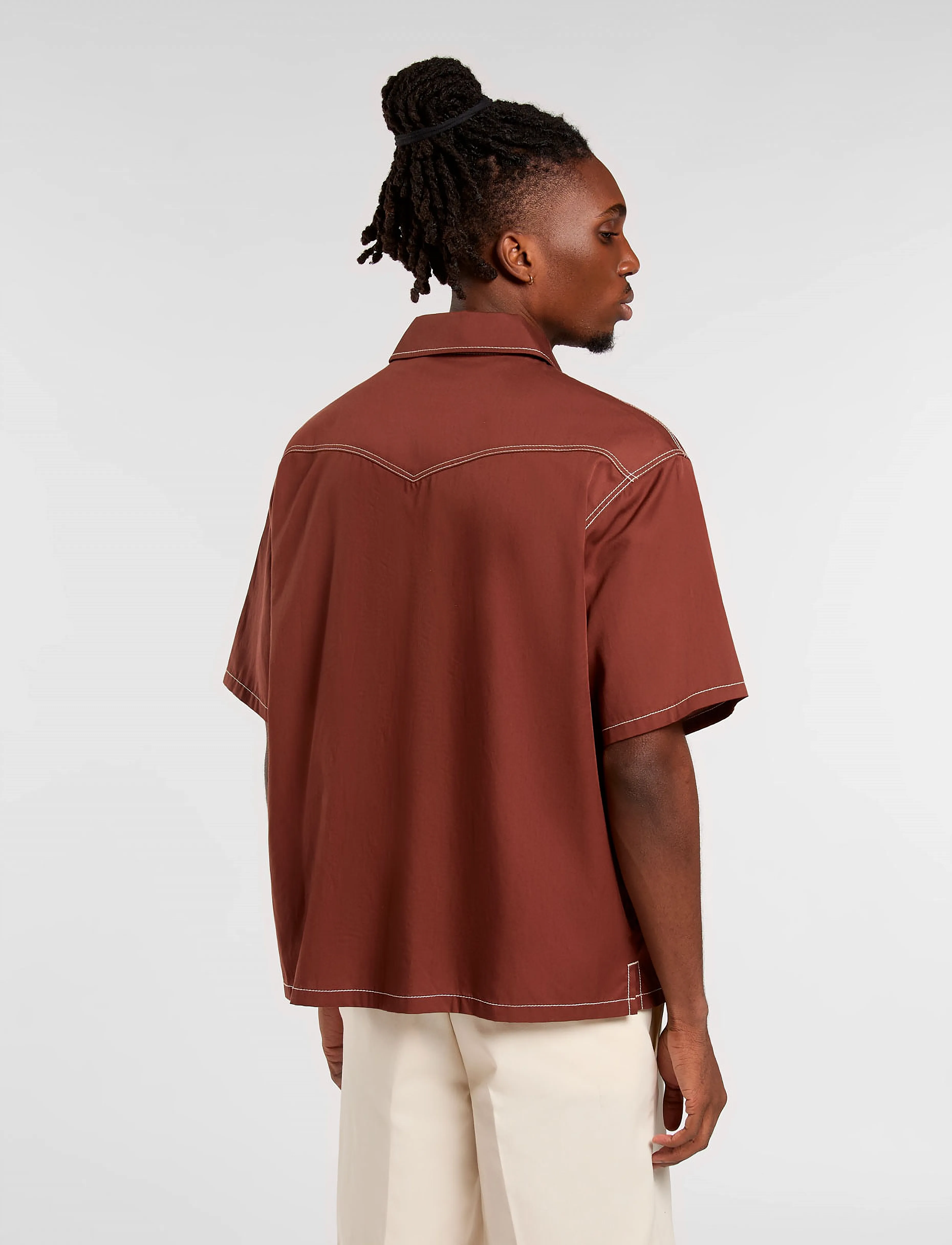 Dickies - RIVER RANCH WORK SHIRT SS - kurzärmelig - cappuccino - 3