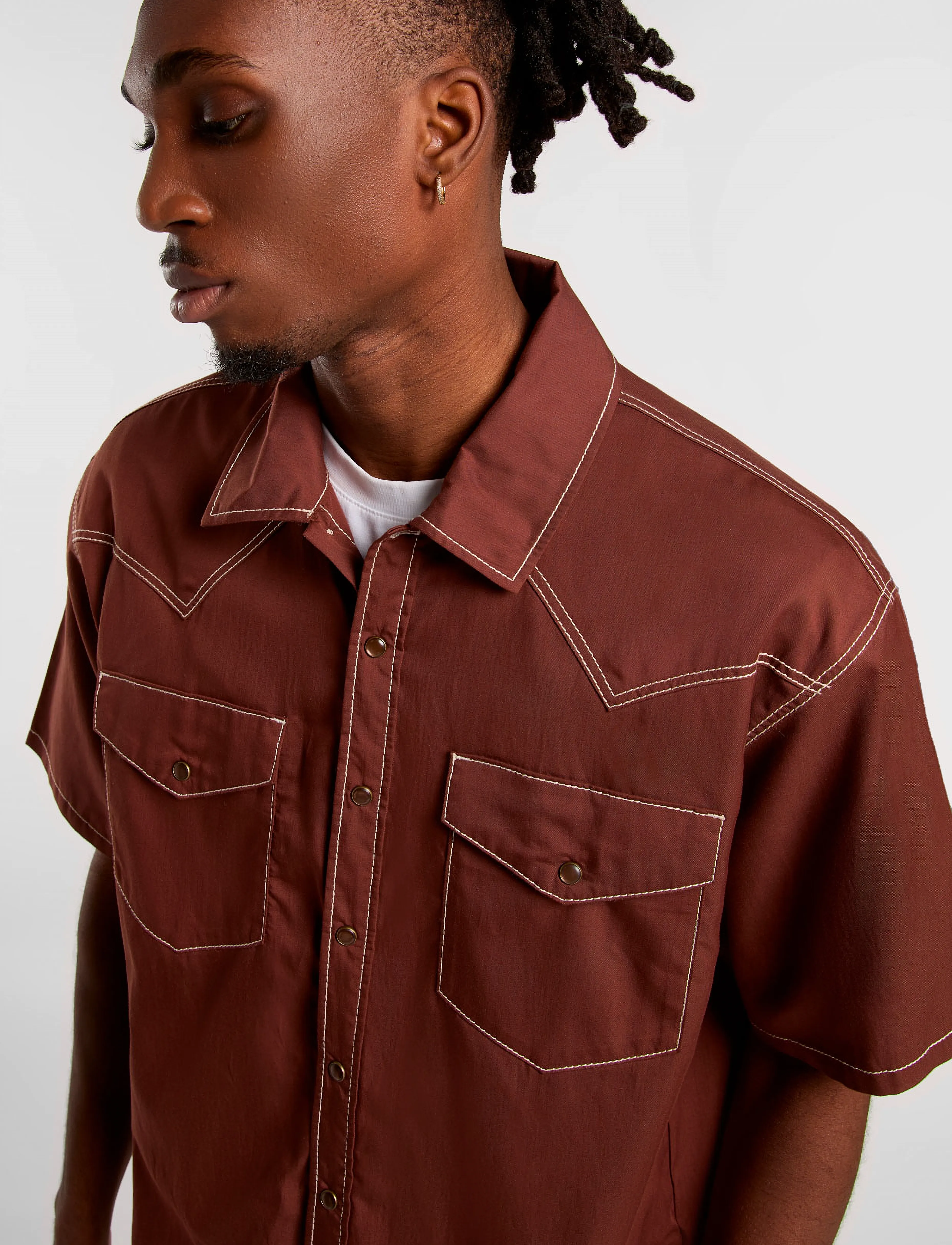 Dickies - RIVER RANCH WORK SHIRT SS - kurzärmelig - cappuccino - 4