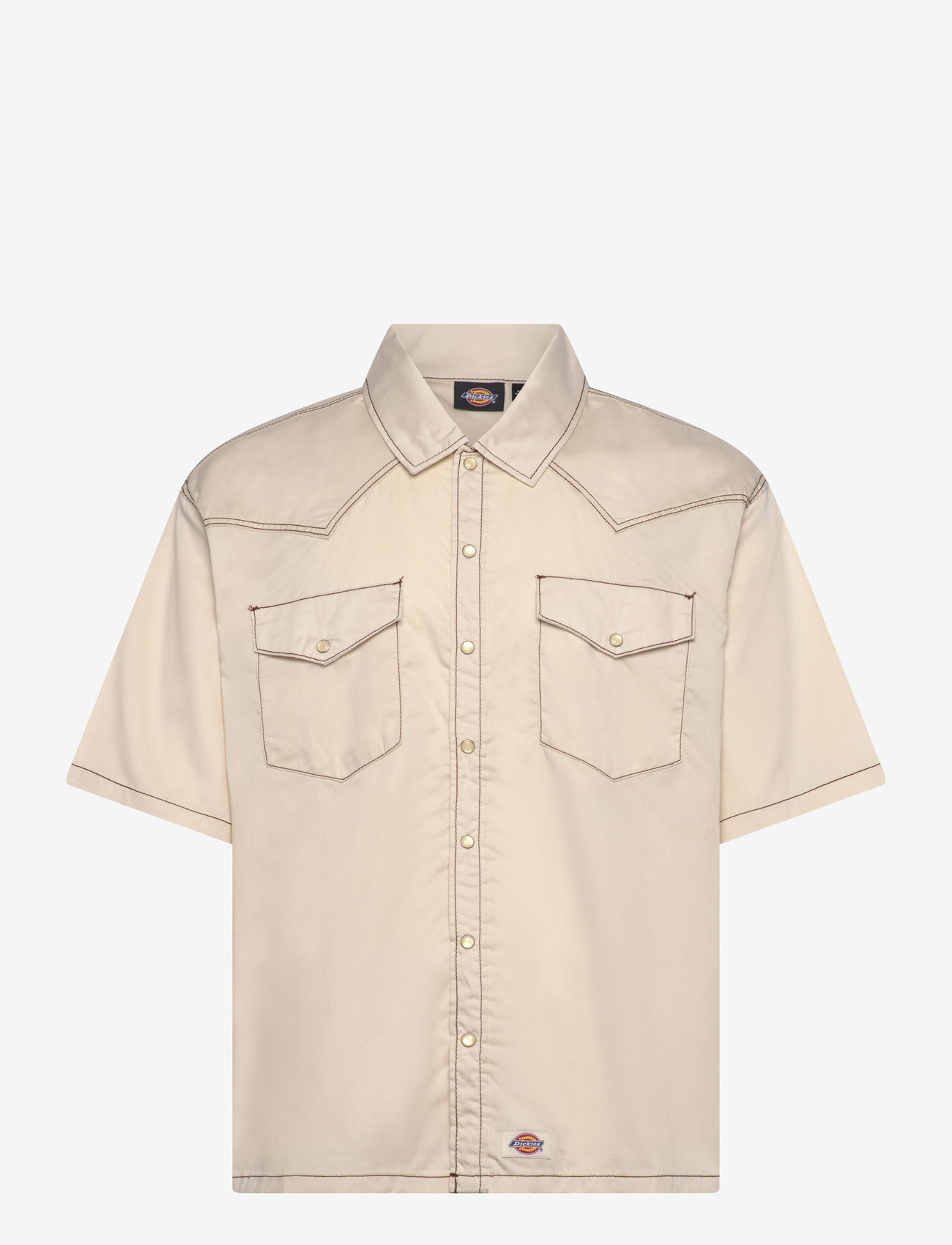 Dickies - RIVER RANCH WORK SHIRT SS - kurzarmhemden - whitecap gray - 1
