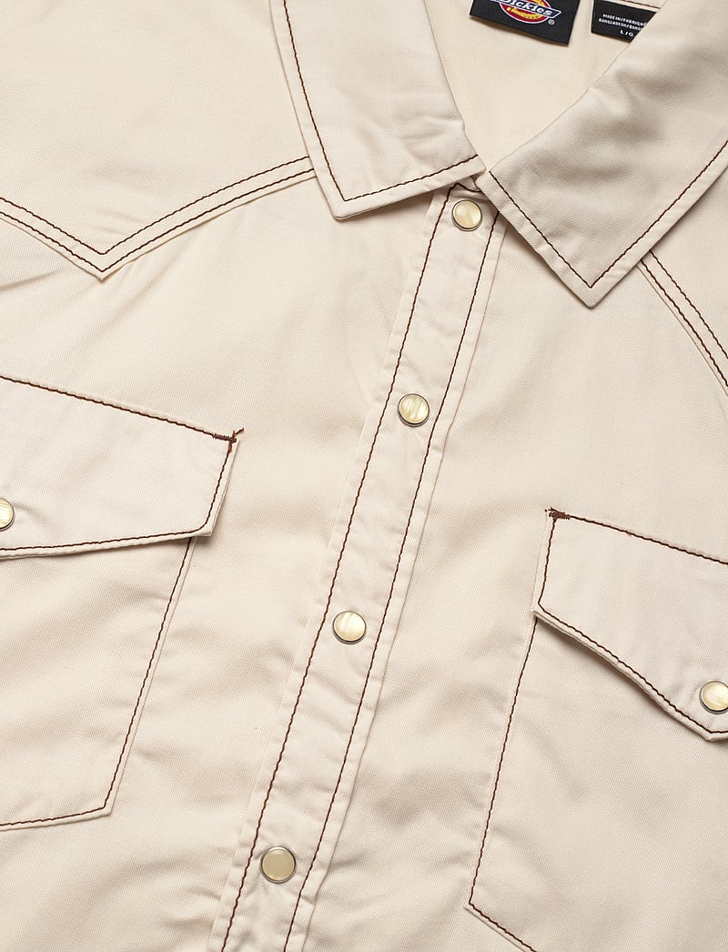 Dickies - RIVER RANCH WORK SHIRT SS - kurzarmhemden - whitecap gray - 4