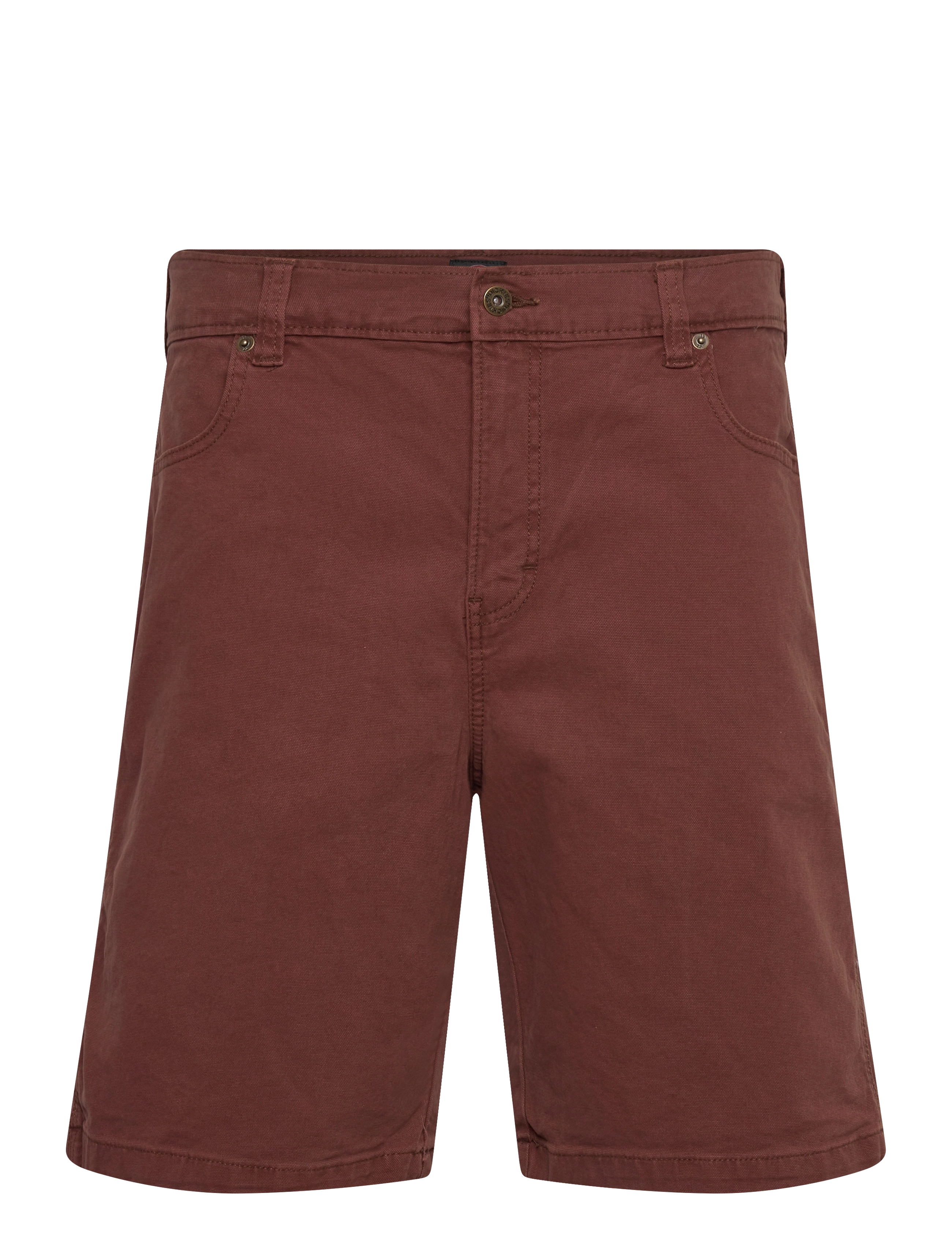 Dickies RIVER RANCH WORK SHORT - Shorts - CAPPUCCINO / red