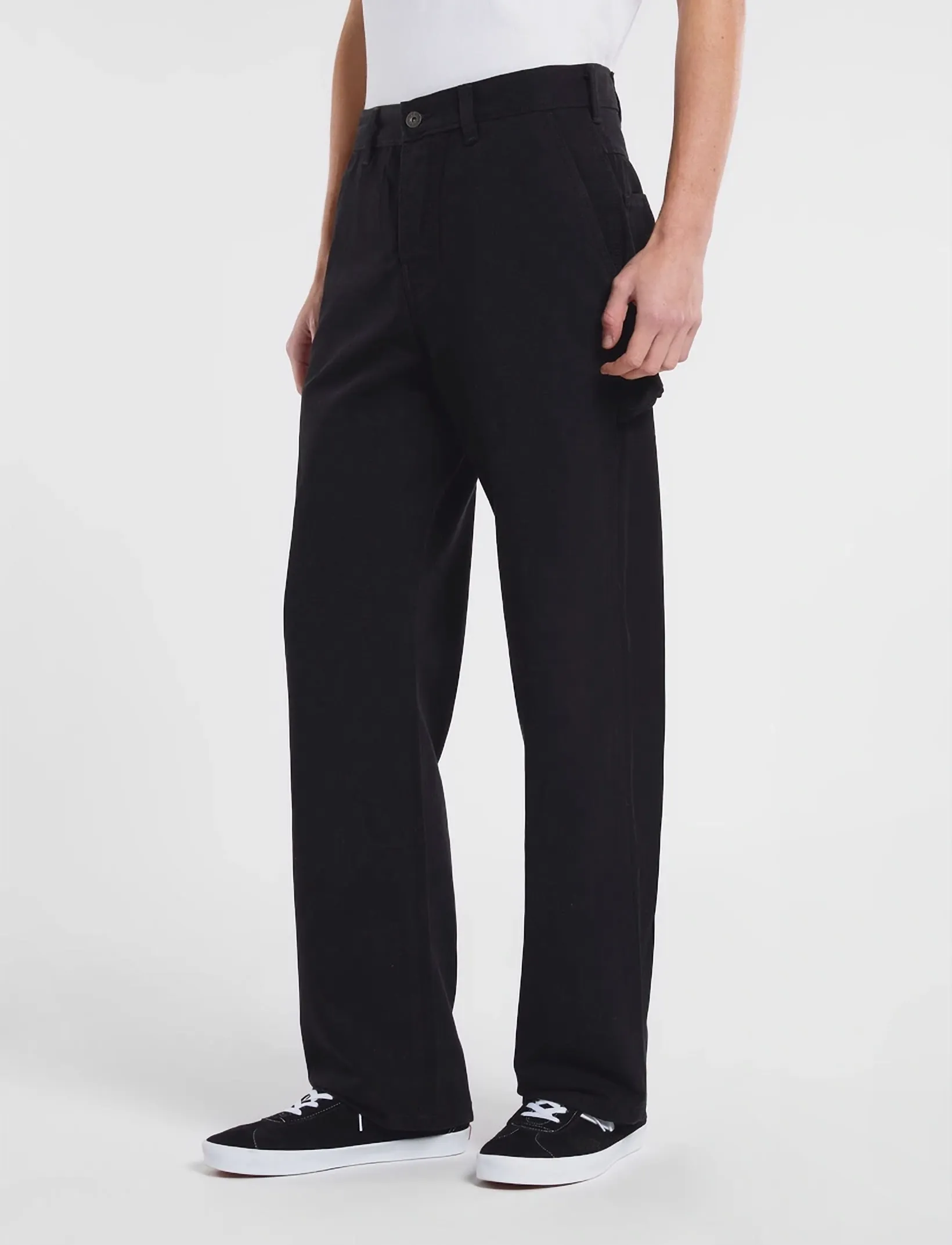 Dickies Canvas Carpenter Lighweight Pant, Mænd, Letvægts Canvas Carpenter Bukser, Sort, Str: 28