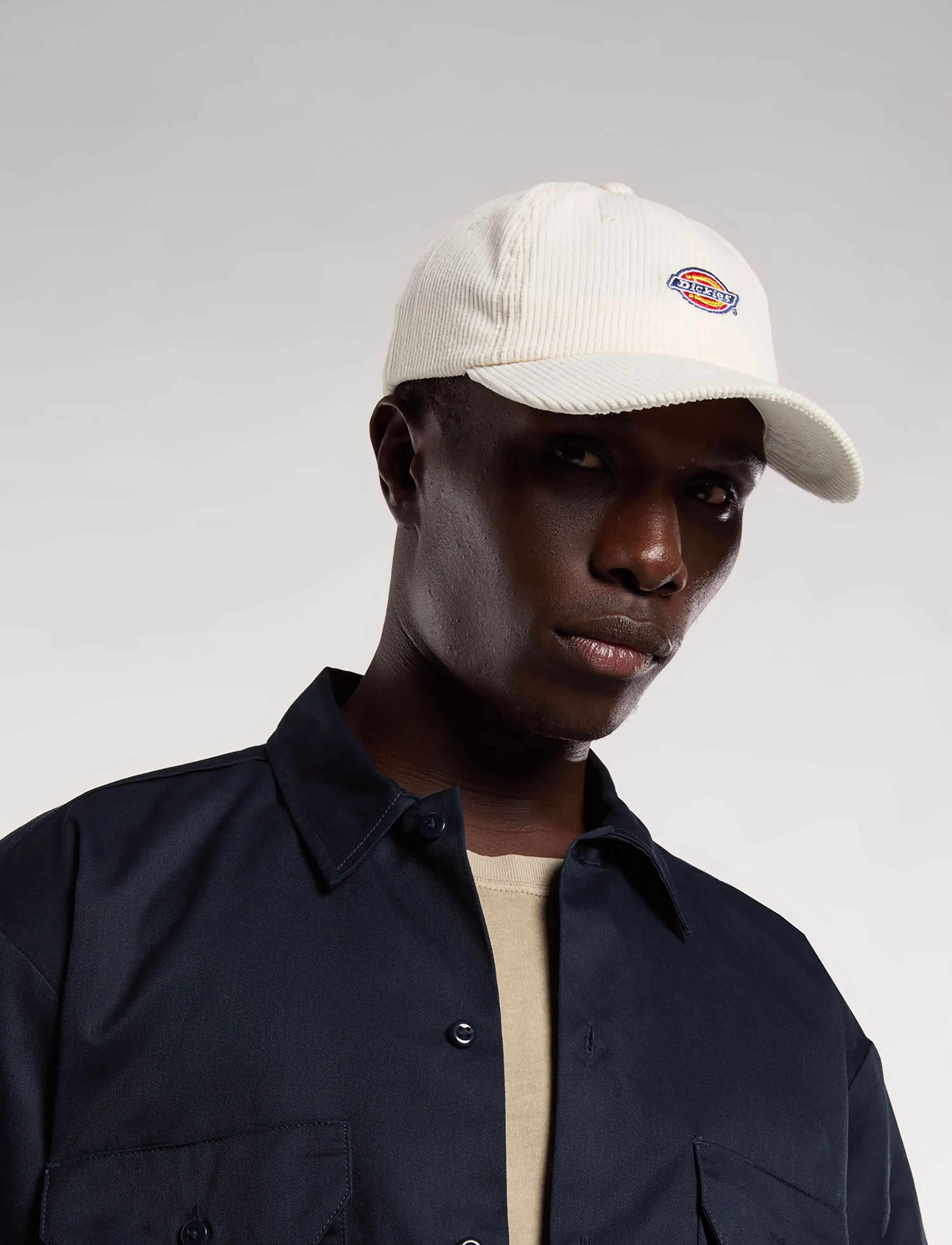 Dickies HARDWICK CORDUROY CAP - Accessoires - EGRET / white