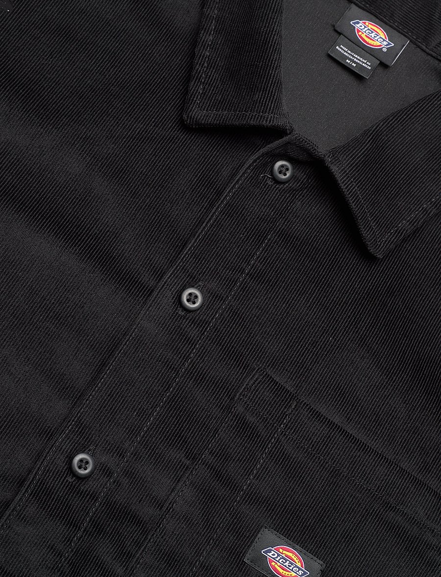 Dickies - M CORDUROY SHIRT LS - cordhemden - black - 3