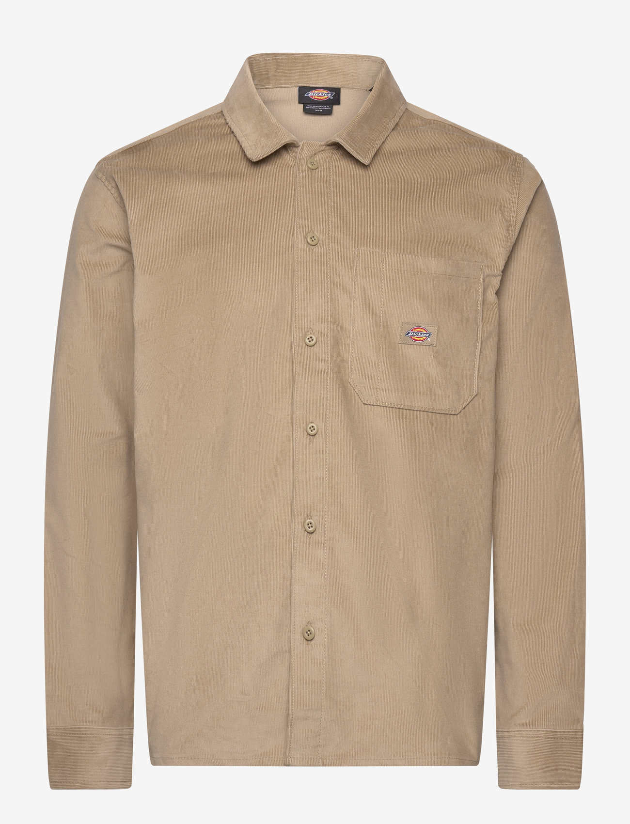 Dickies - M CORDUROY SHIRT LS - cordhemden - khaki - 0
