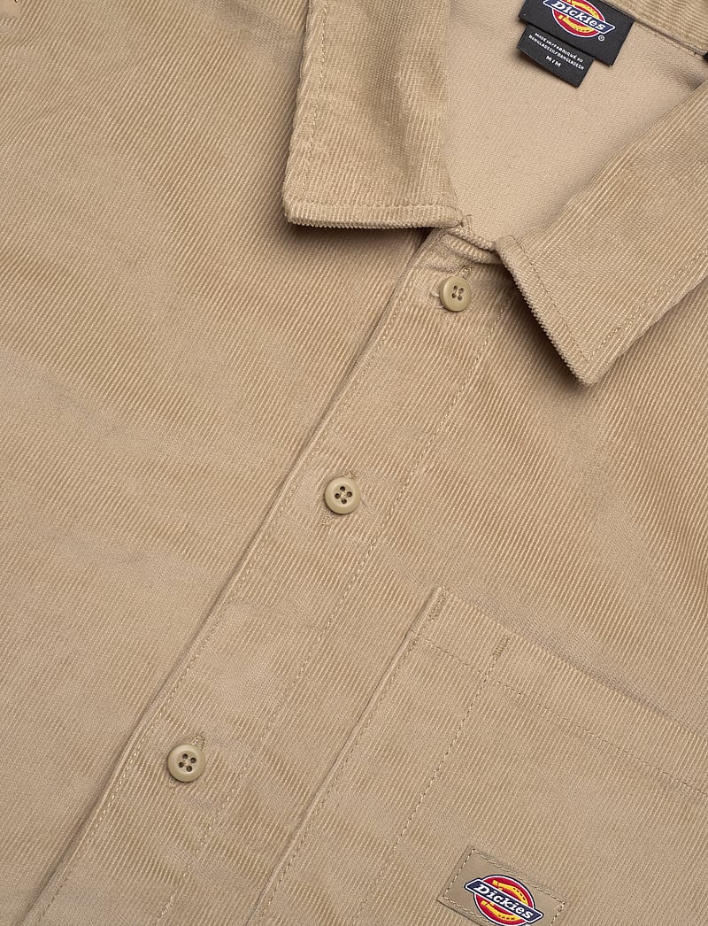 Dickies - M CORDUROY SHIRT LS - cordhemden - khaki - 3